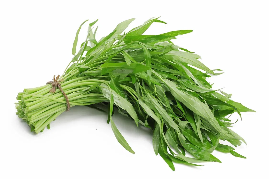 Rau muong is known as morning glory or water spinach